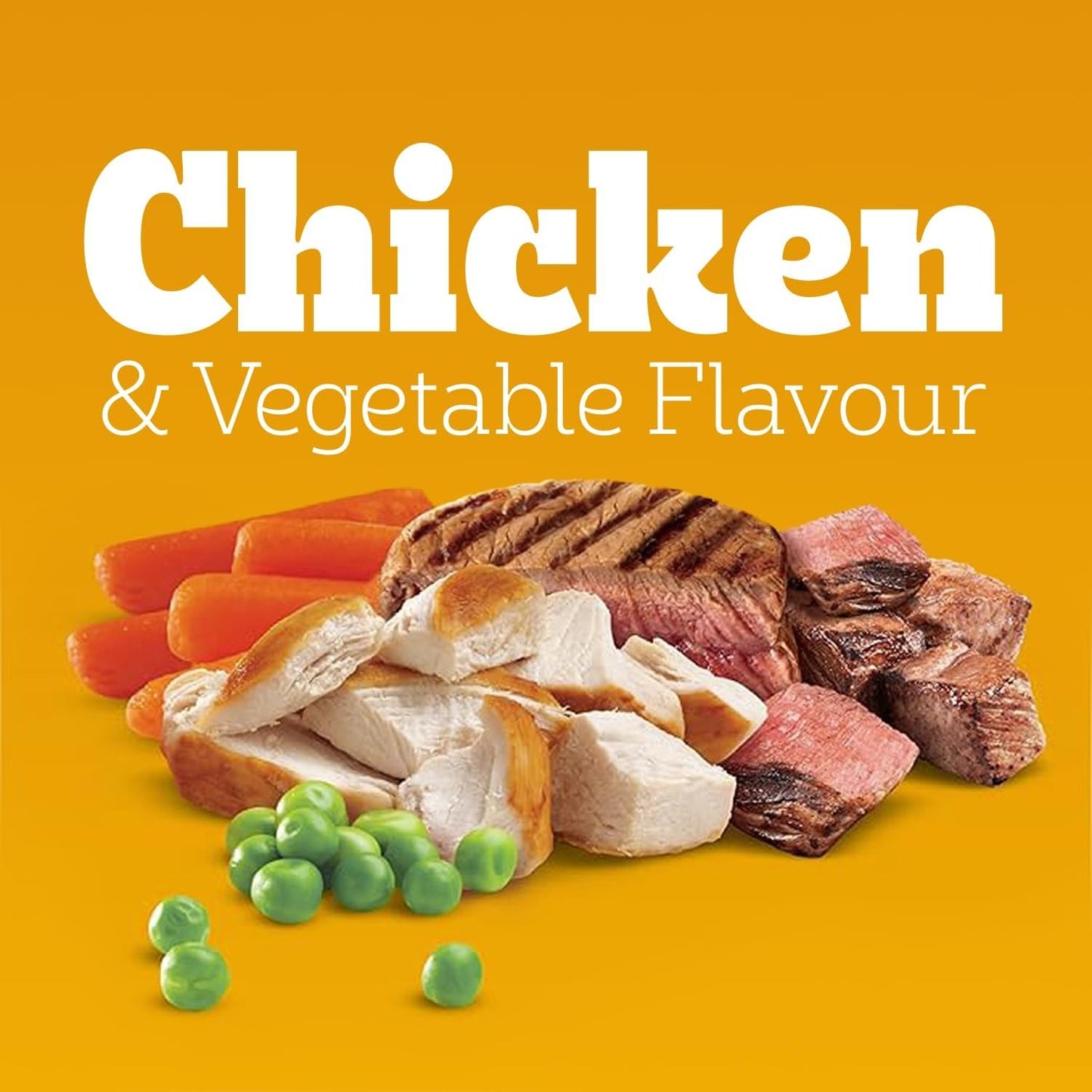 PEDIGREE VITALITY+ Dry Food For Adult Dogs – Roasted Chicken & Vegetable Flavour - Supports Strong Bones and Healthy Teeth – With Calcium, 20kg Bag